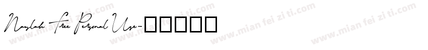 Naylah Free Personal Use字体转换